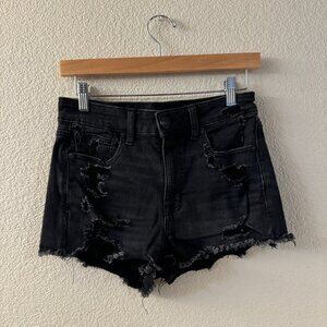 AE Next Level High-Waisted Denim Short Short - Size 6